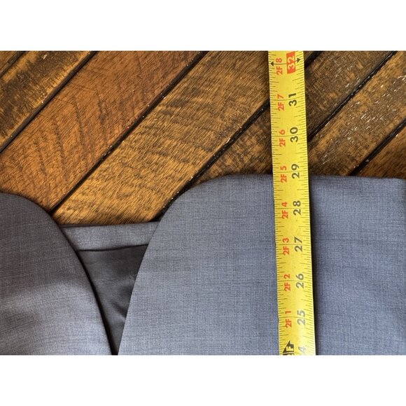 Theory Slim Fit Wool Suit Jacket Lined Blue Sz 36R MINT - Picture 15 of 15